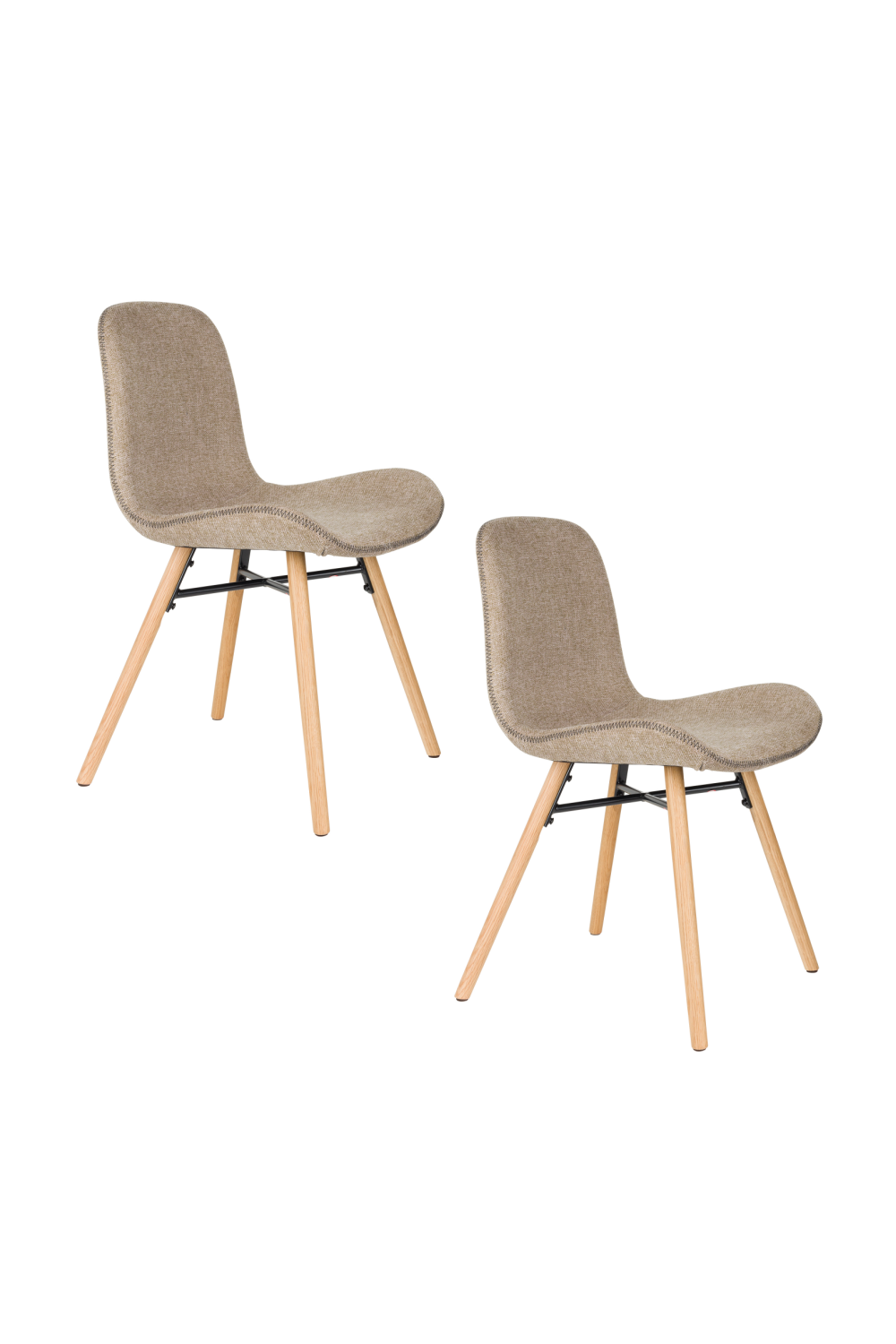 Topstitched Dining Chairs (2) | DF Lester | Oroa.com