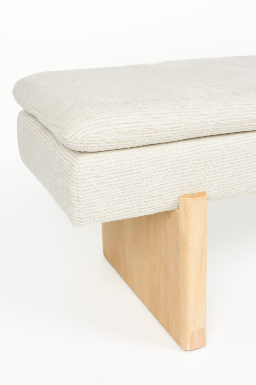 Light Gray Upholstered Bench | DF Jappo | Oroa.com