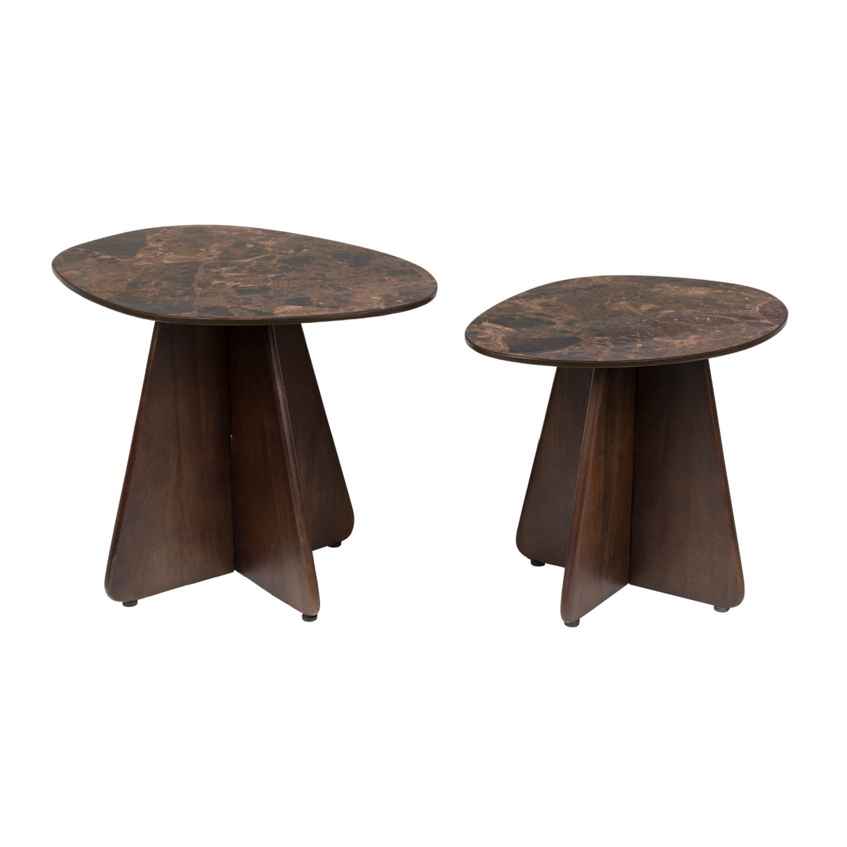 Modern European furniture - Brown Ceramics Side Tables (2) - www.oroa.com | Oroa.com