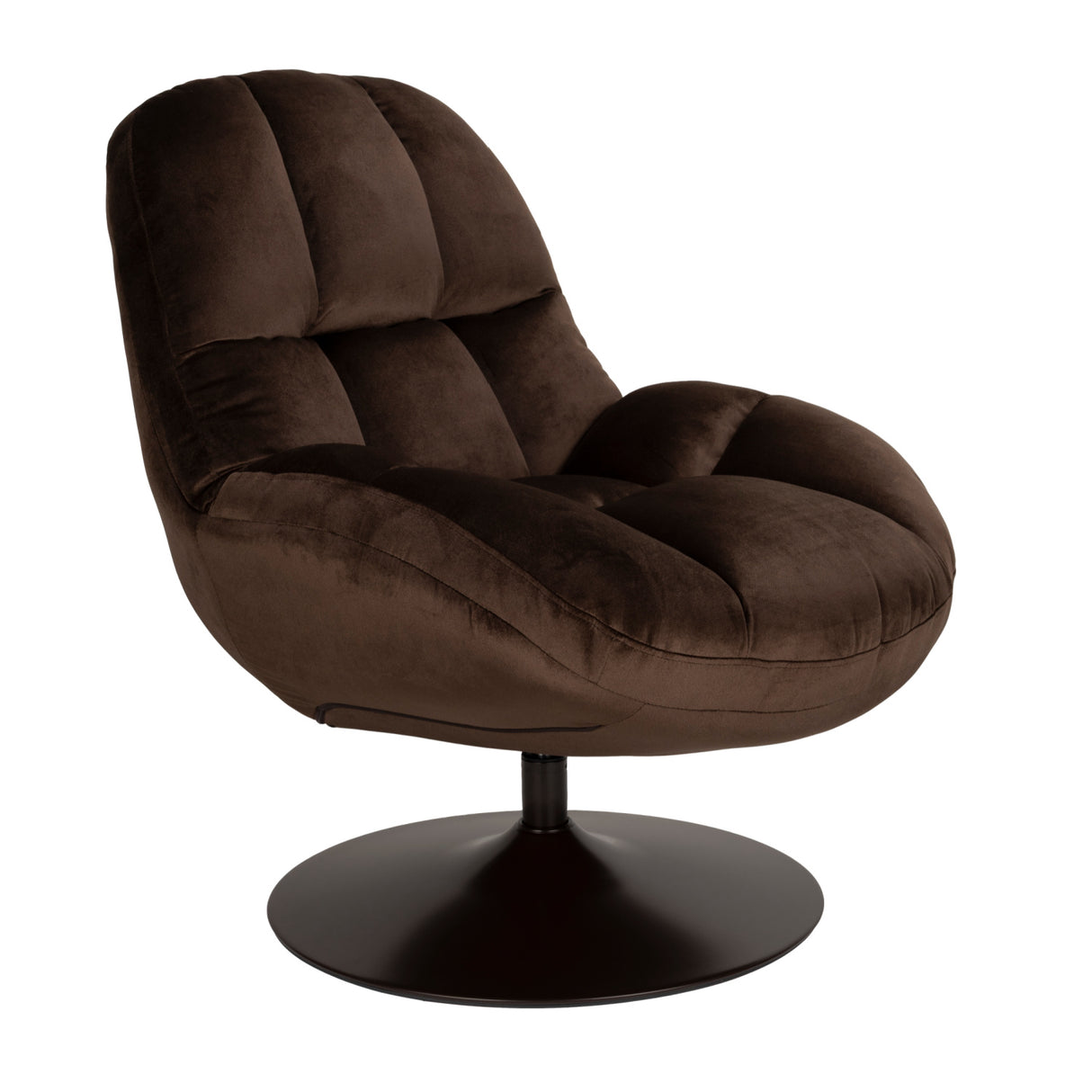 Modern European furniture - Velvet Swivel Lounge Chair - www.oroa.com | Oroa.com