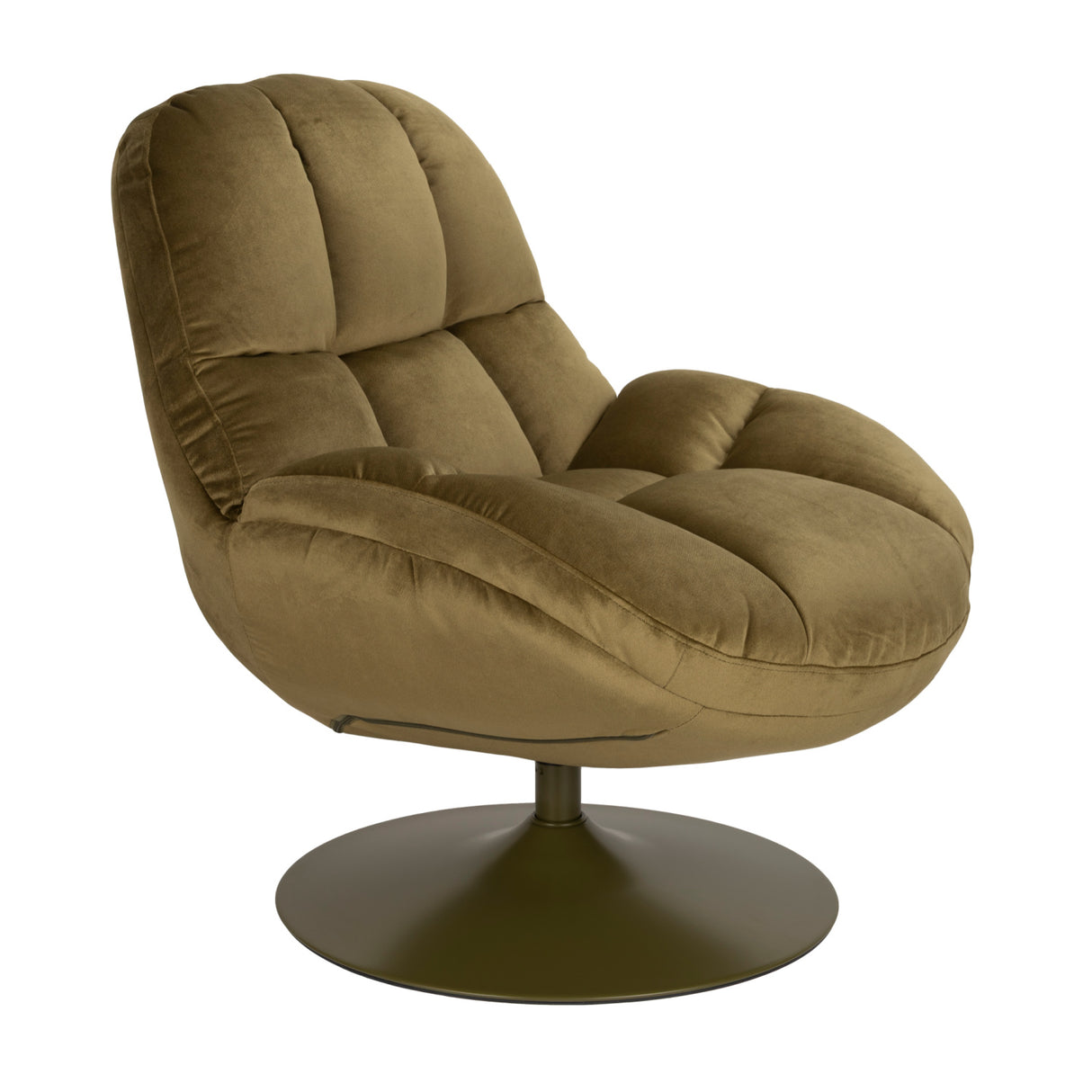 Modern European furniture - Velvet Swivel Lounge Chair - www.oroa.com | Oroa.com