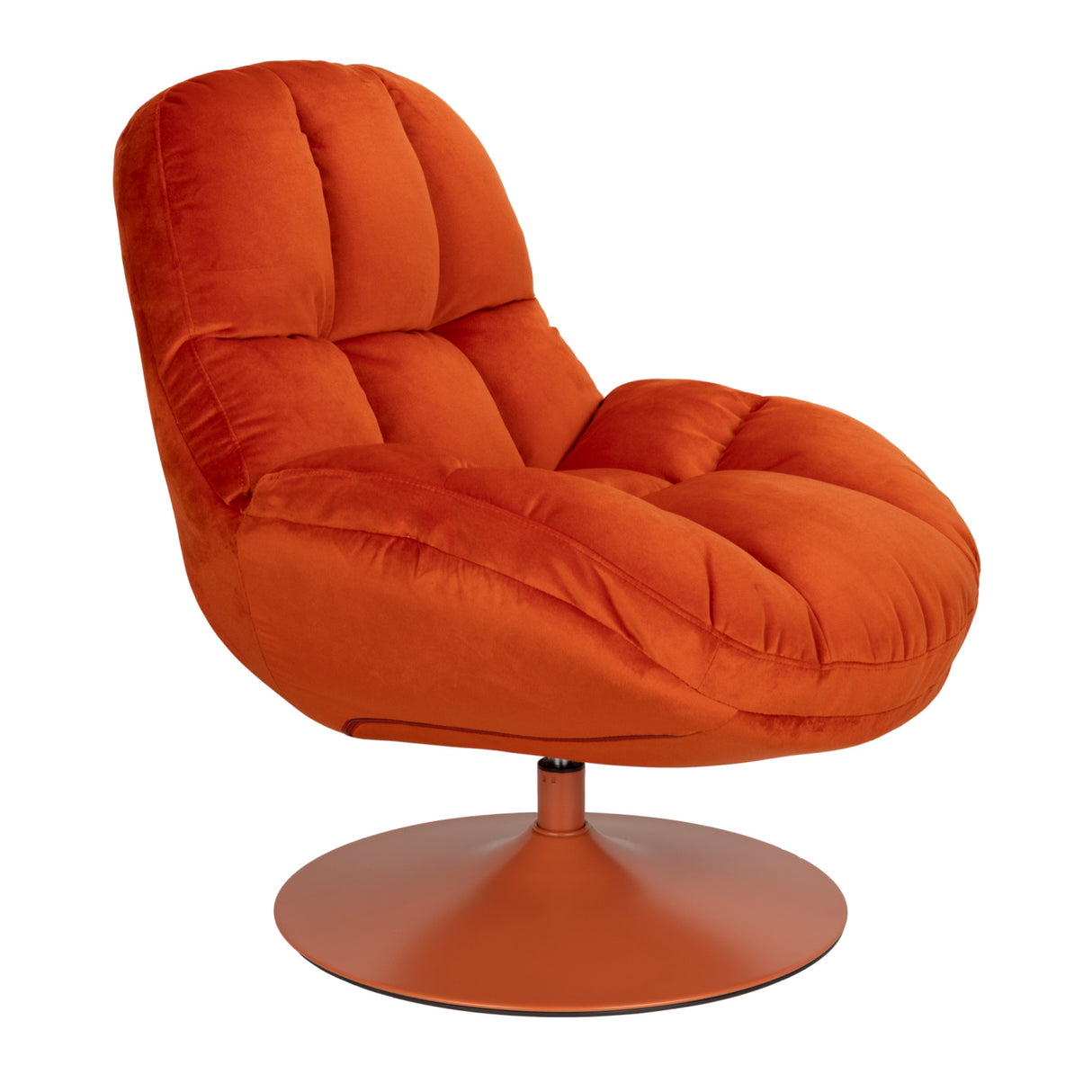 Modern European furniture - Velvet Swivel Lounge Chair - www.oroa.com | Oroa.com