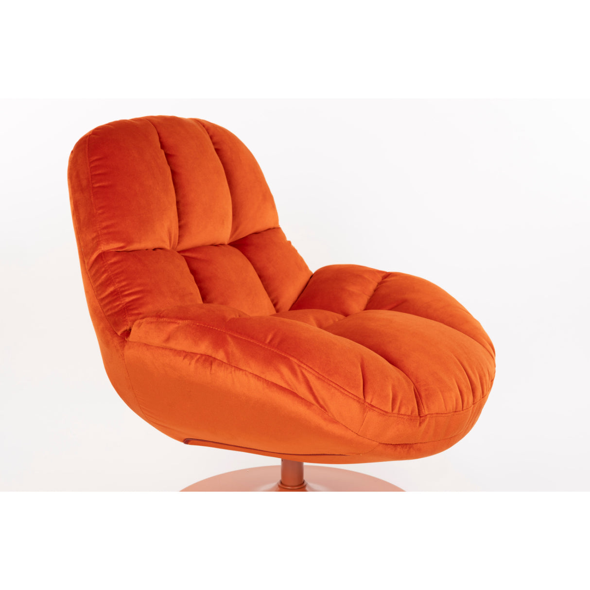 Modern European furniture - Velvet Swivel Lounge Chair - www.oroa.com | Oroa.com