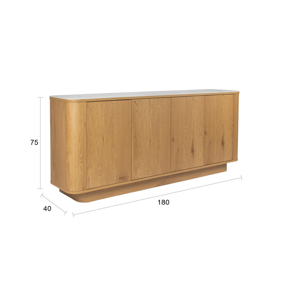 Modern European furniture - Wooden 4-Door Sideboard - www.oroa.com | Oroa.com