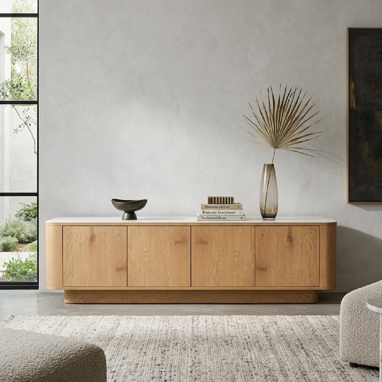 Modern European furniture - Wooden 4-Door Sideboard - www.oroa.com | Oroa.com