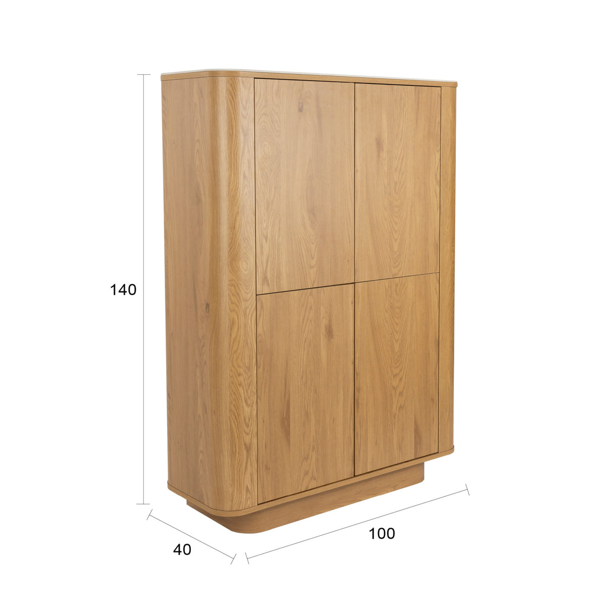 Modern European furniture - Wooden 2-Door Cabinet - www.oroa.com | Oroa.com