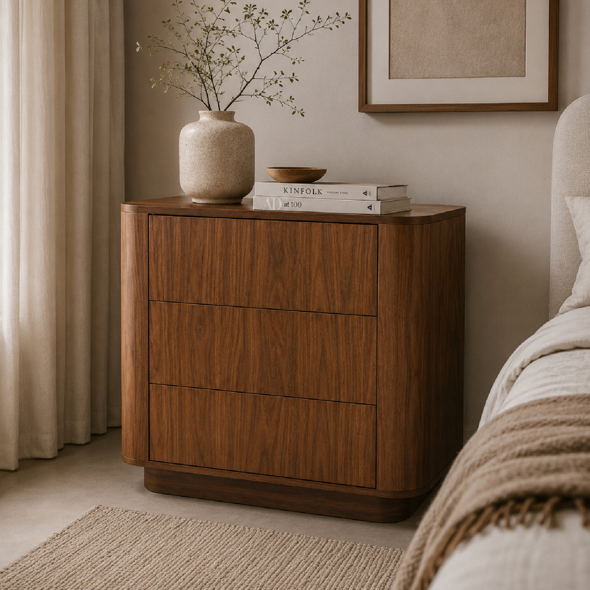 Modern European furniture - Solid Wood 3-Drawer Cabinet - www.oroa.com | Oroa.com