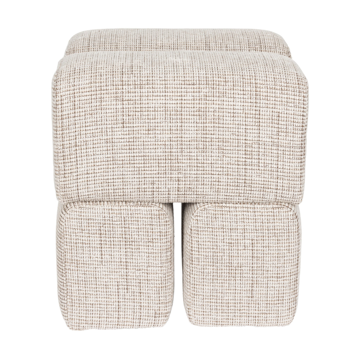 Modern European furniture - Cube-Shaped 4-Block Stool - www.oroa.com | Oroa.com