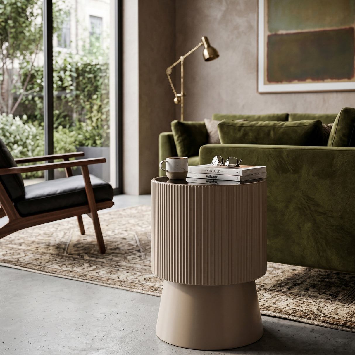 Modern European furniture - Black Smoked Glass Side Table - www.oroa.com | Oroa.com
