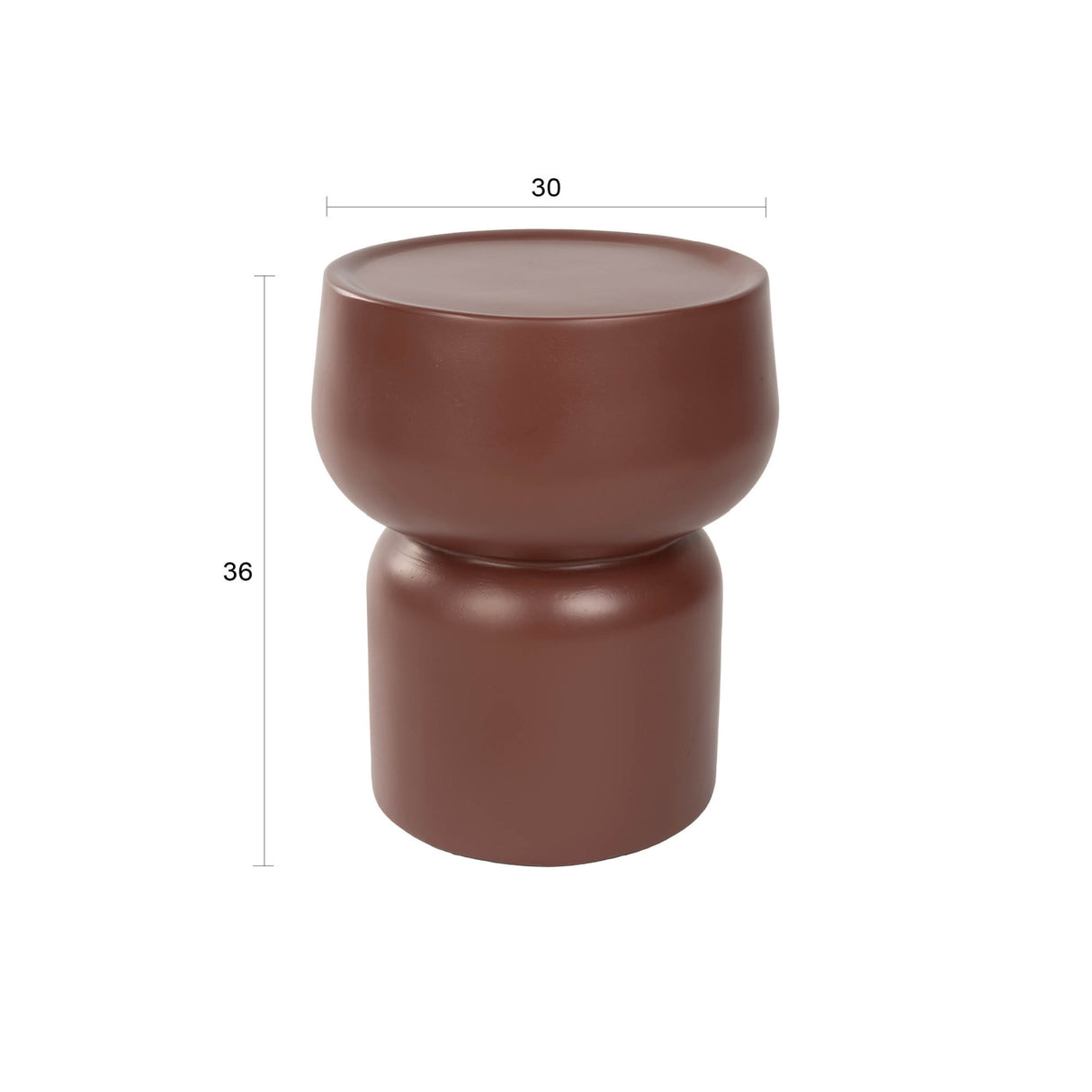 Modern European furniture - Matte Finished Side Table - www.oroa.com | Oroa.com