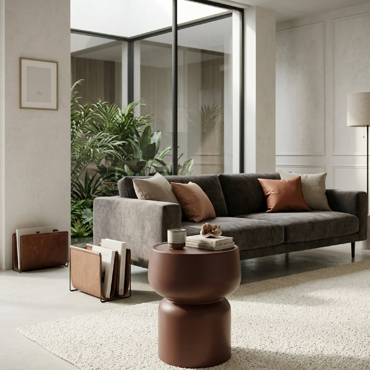 Modern European furniture - Matte Finished Side Table - www.oroa.com | Oroa.com