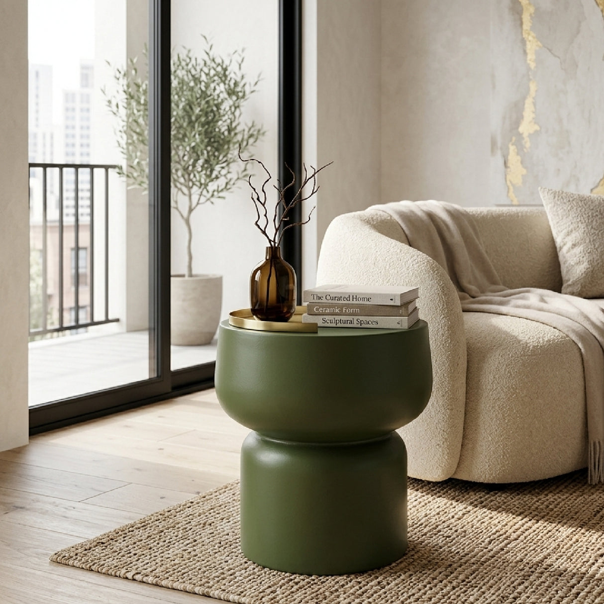 Modern European furniture - Matte Finished Side Table - www.oroa.com | Oroa.com