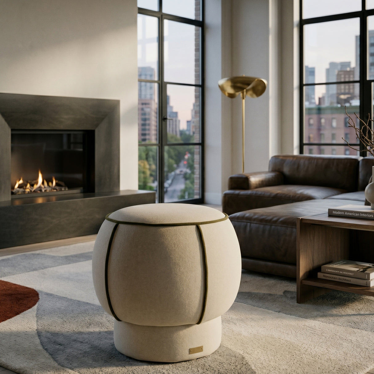Modern European furniture - Fabric Upholstered Stool - www.oroa.com | Oroa.com