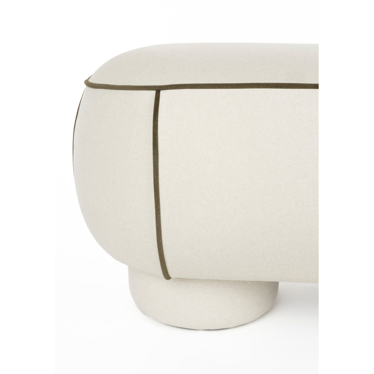 Modern European furniture - Fabric Upholstered Bench L - www.oroa.com | Oroa.com