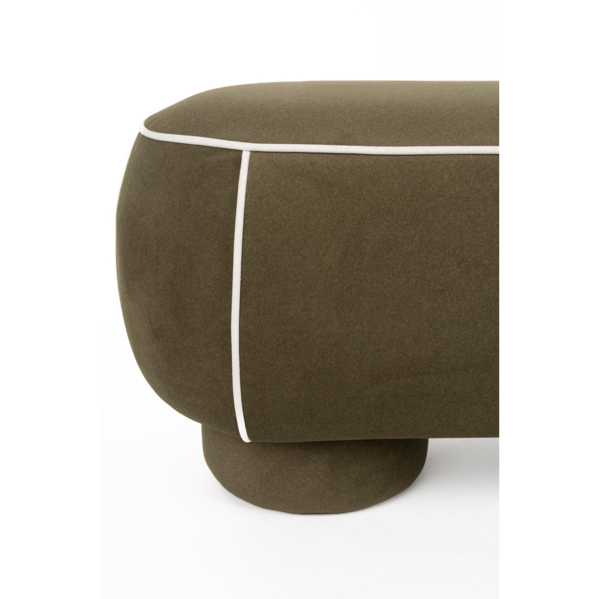 Modern European furniture - Fabric Upholstered Bench L - www.oroa.com | Oroa.com