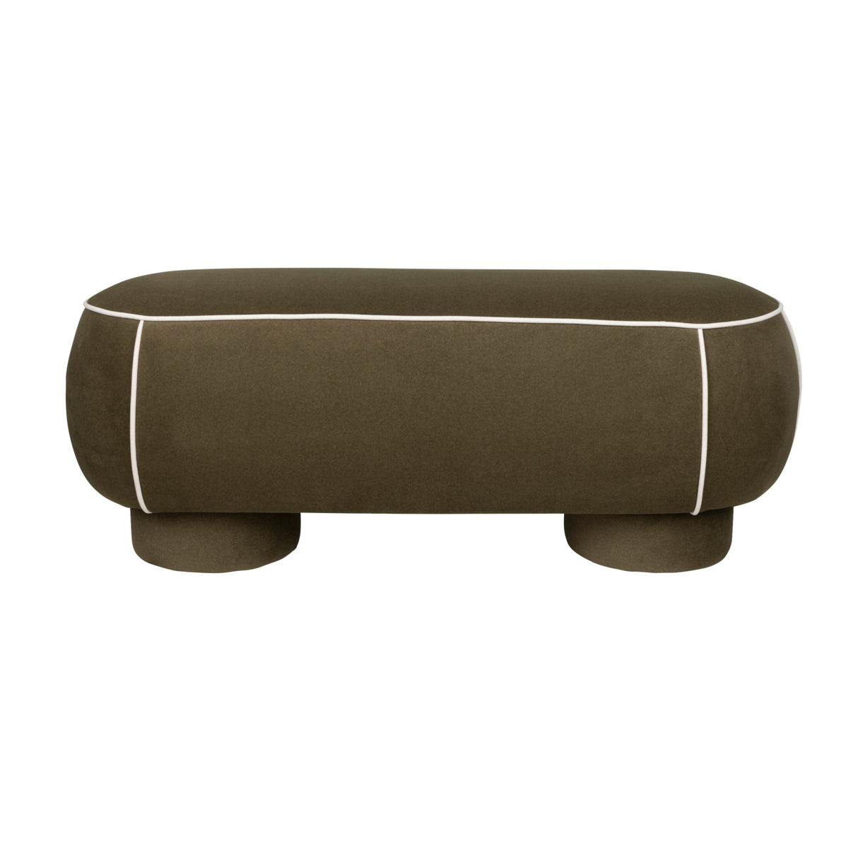 Modern European furniture - Fabric Upholstered Bench L - www.oroa.com | Oroa.com
