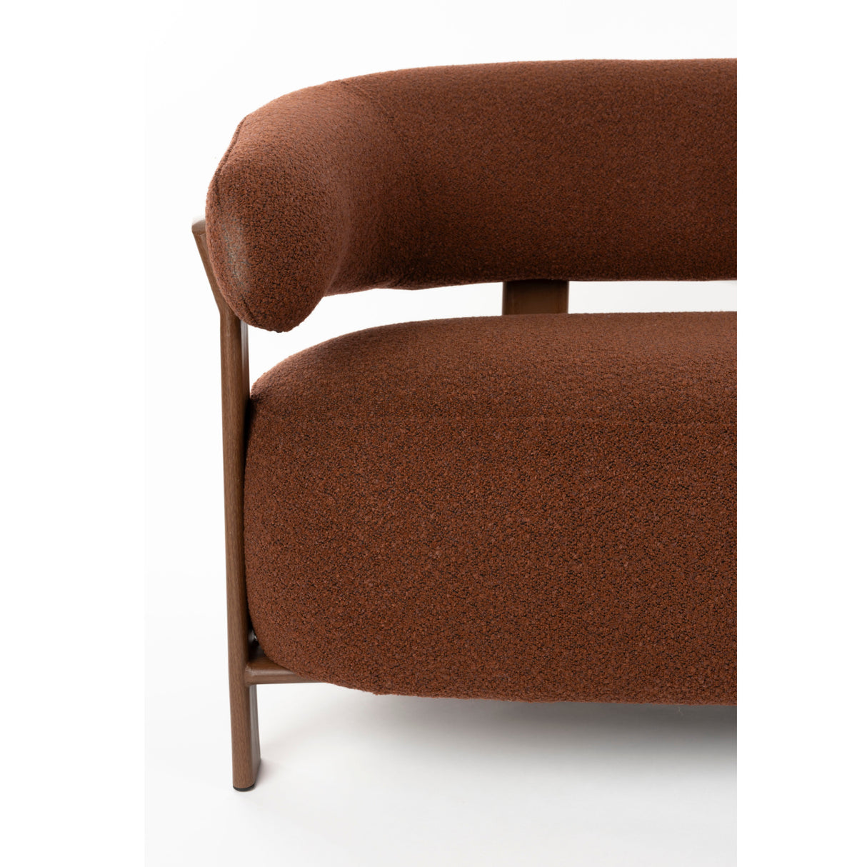 Modern European furniture - Brown Fabric 2-Seater Sofa - www.oroa.com | Oroa.com
