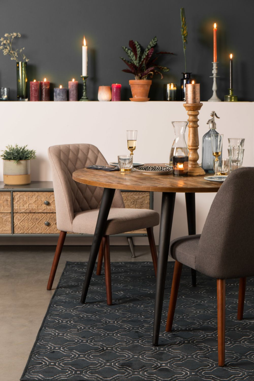 Beige Dining Chairs (2) | DF Conway | OROA.com