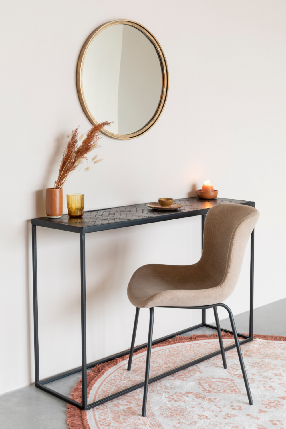 Upholstered Minimalist Dining Chairs (2) | DF Junzo | OROA.com