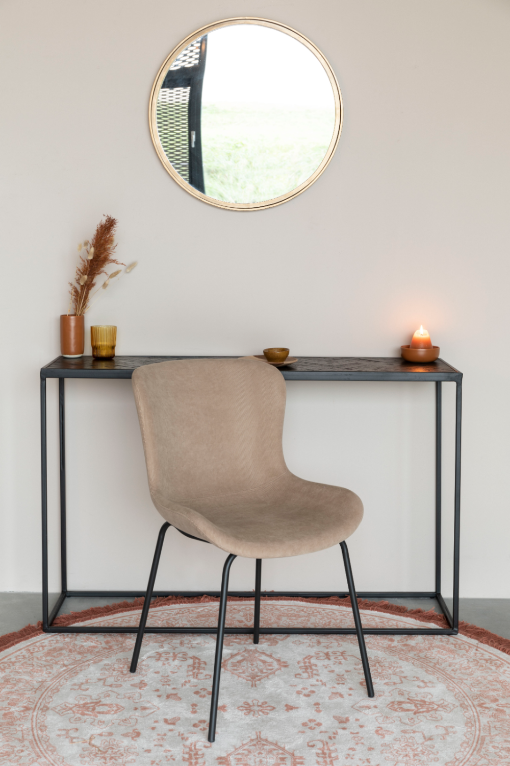 Upholstered Minimalist Dining Chairs (2) | DF Junzo | OROA.com