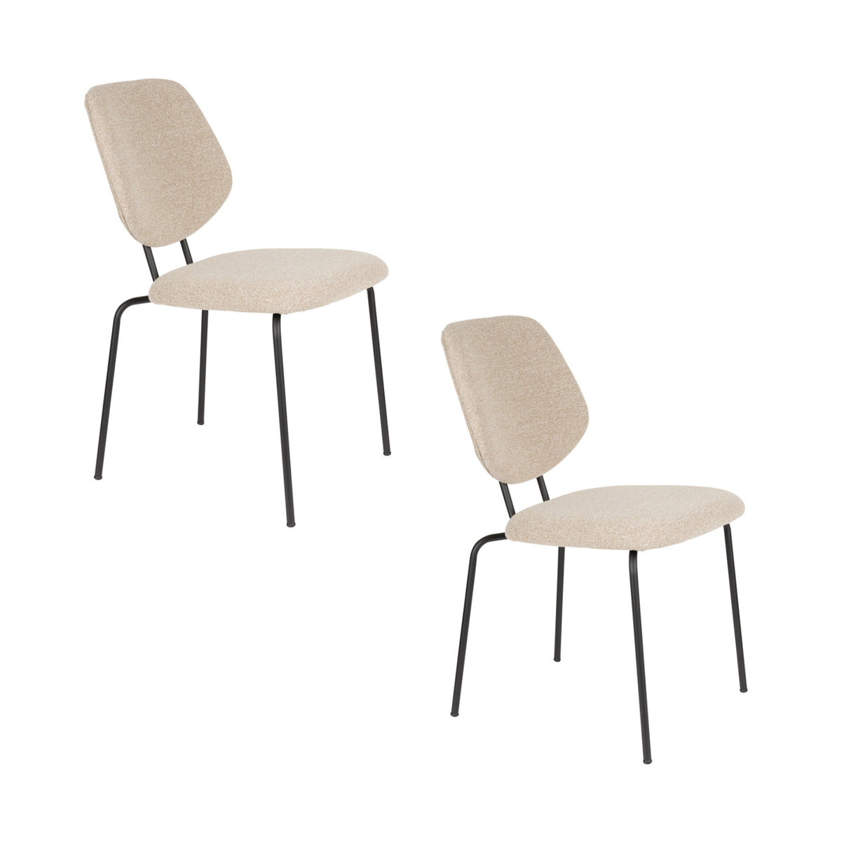 Modern European furniture - Metal Framed Dining Chairs (2) - www.oroa.com | Oroa.com