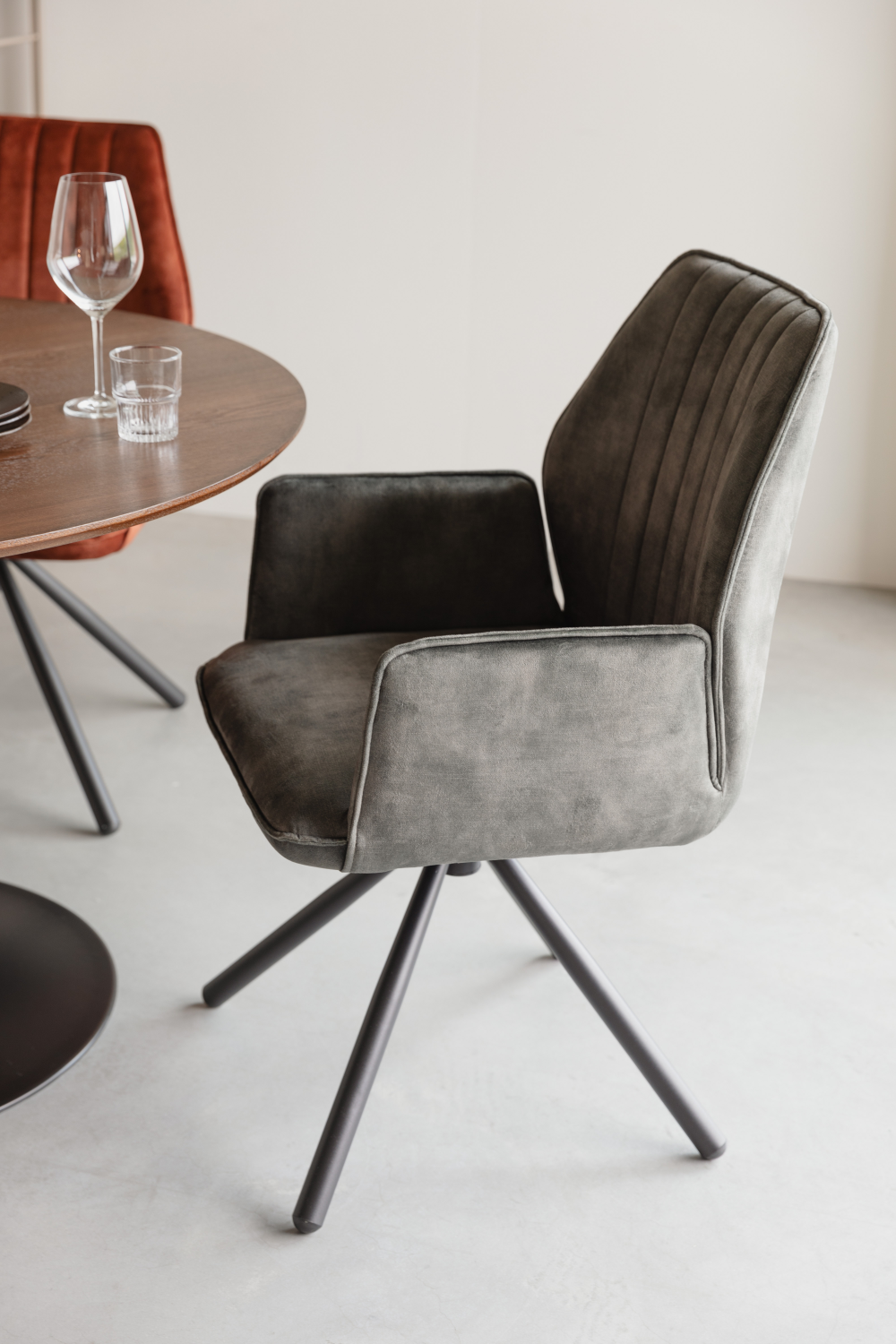 Velvet Modern Dining Armchairs (2) | DF Jamie | OROA.com
