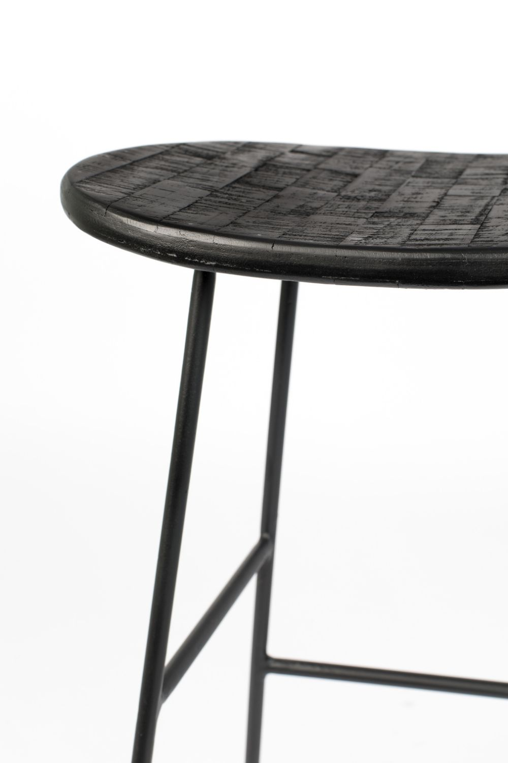 Black Saddle Counter Stool | DF Tangle | OROA.com