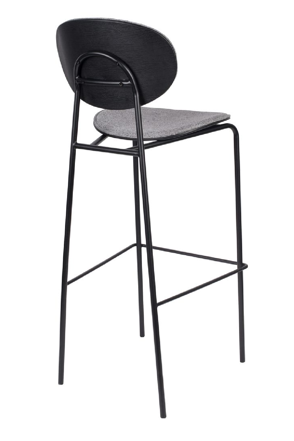Gray Upholstered Barstools (2) | DF Donny | OROA.com