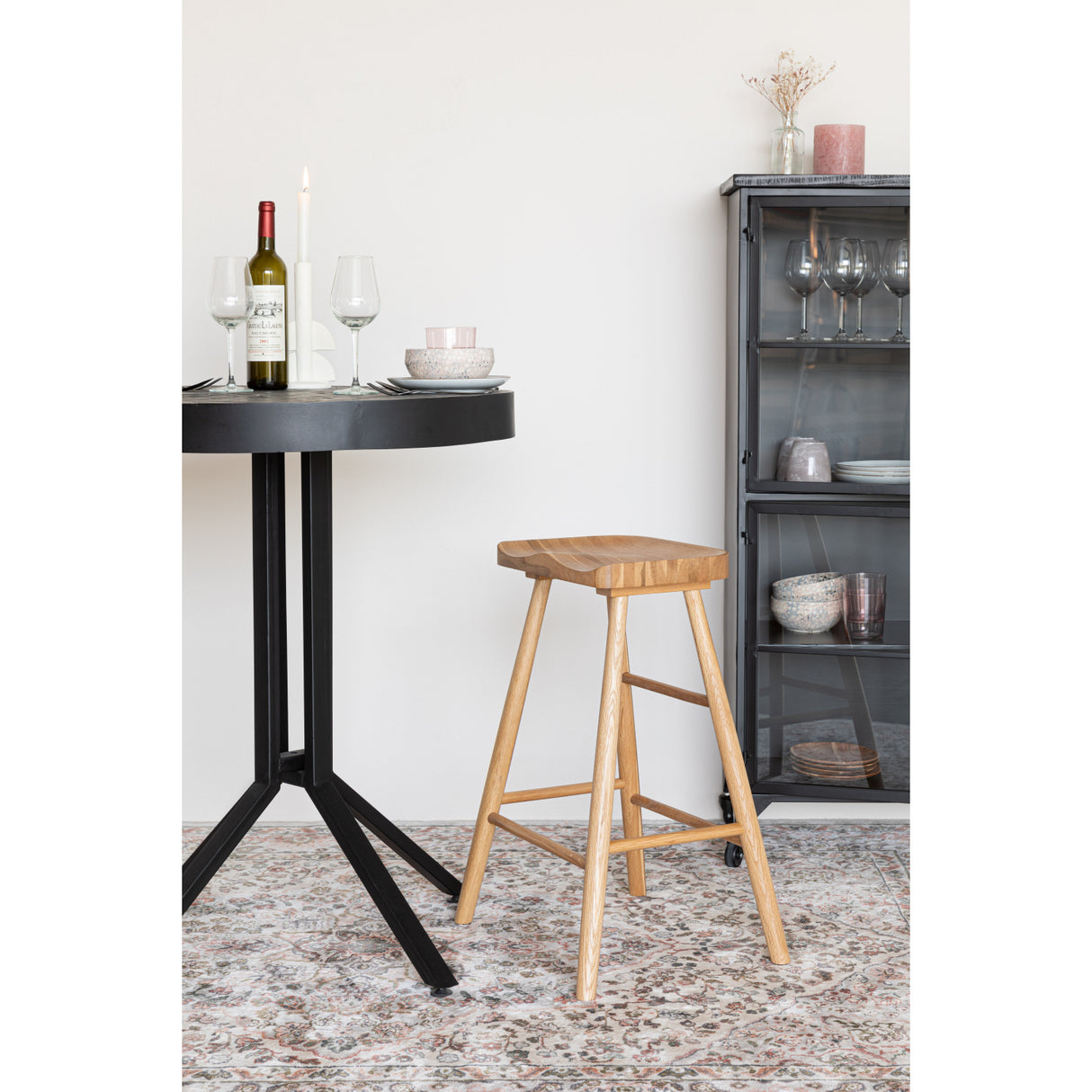 Modern European furniture - Oak Wood Counter Stool - www.oroa.com | Oroa.com