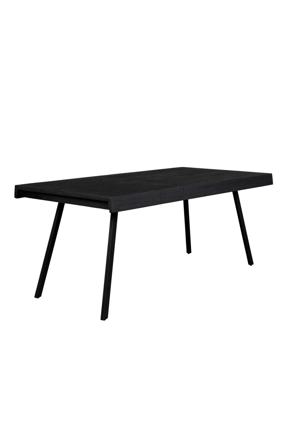 Black Lacquered Teak Dining Table | DF Suri | Oroa.com