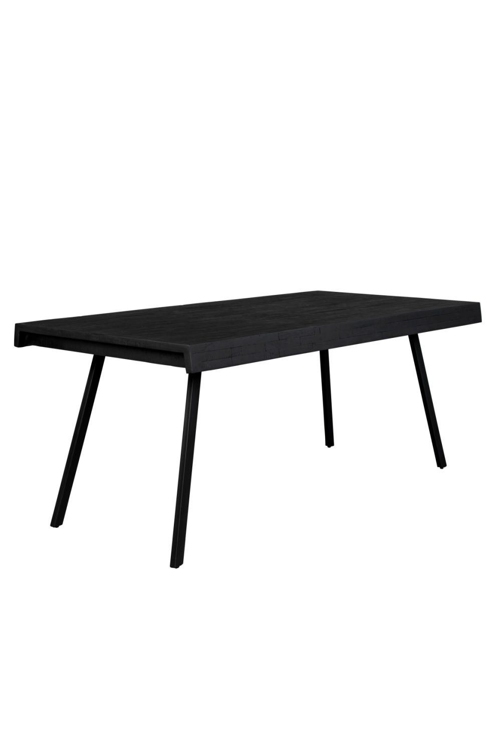 Black Lacquered Teak Dining Table | DF Suri | Oroa.com