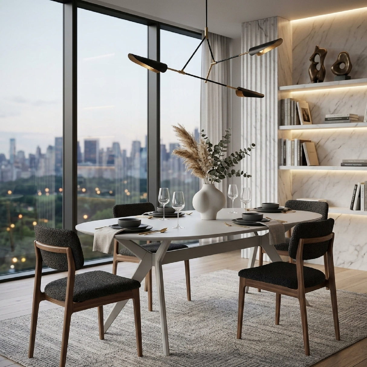 Modern European furniture - Ash Veneer Dining Table - www.oroa.com | Oroa.com