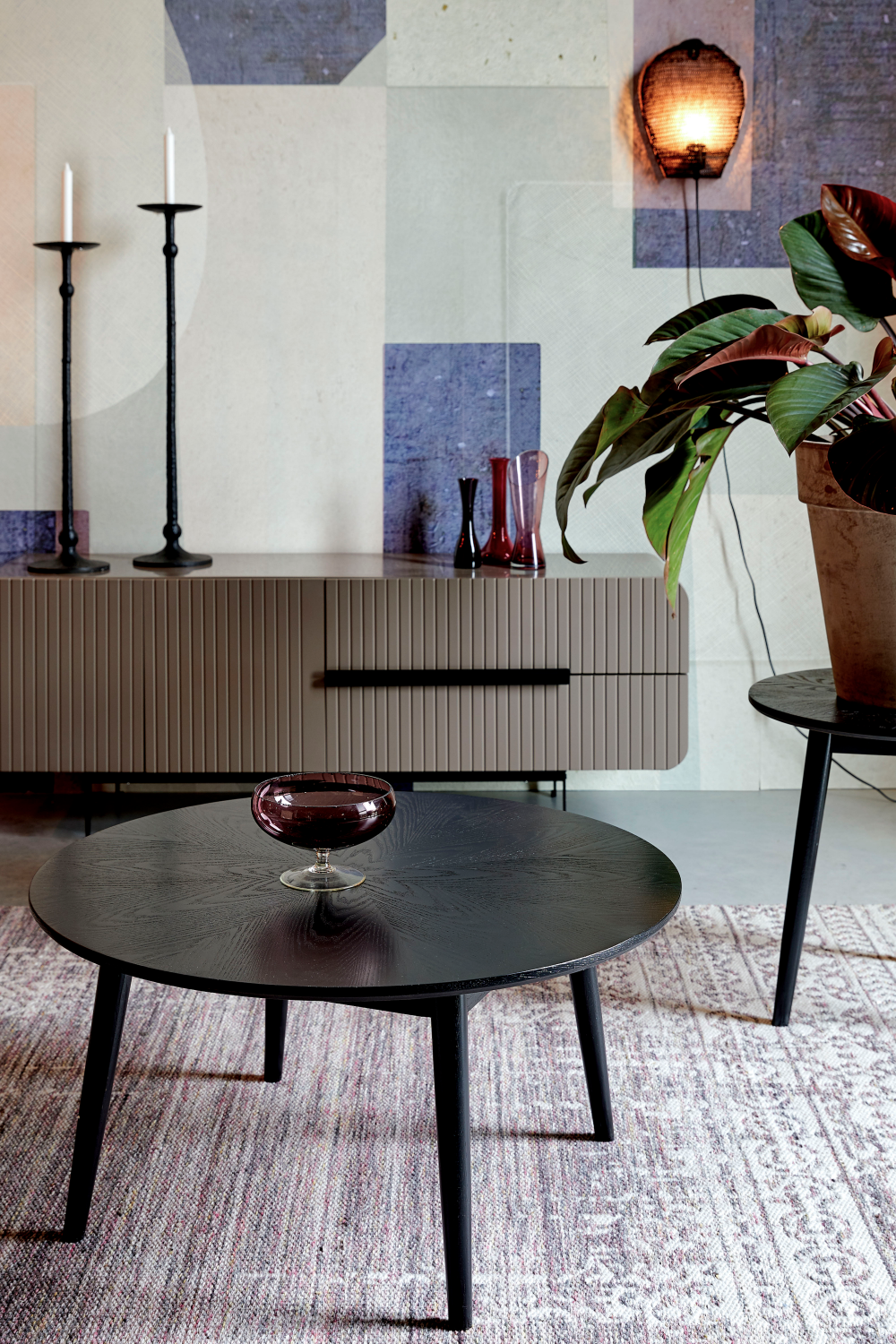 Round Oak Coffee Table | DF Fabio | Oroa.com