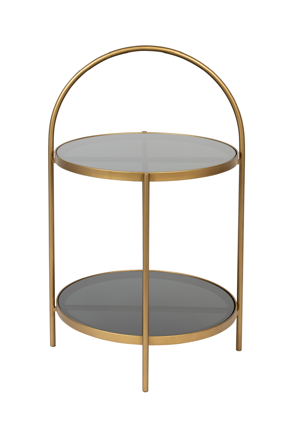 Round Gold Framed Side Table | DF Maeve | OROA.com