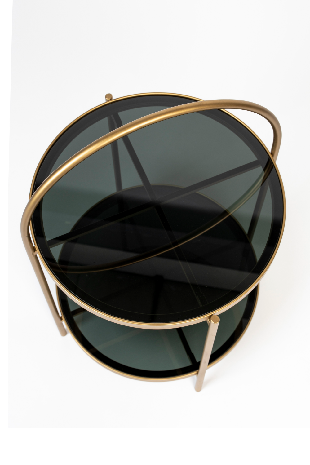 Round Gold Framed Side Table | DF Maeve | OROA.com