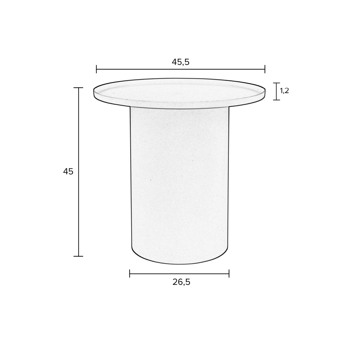 Modern European furniture - Round Side Table - www.oroa.com | Oroa.com