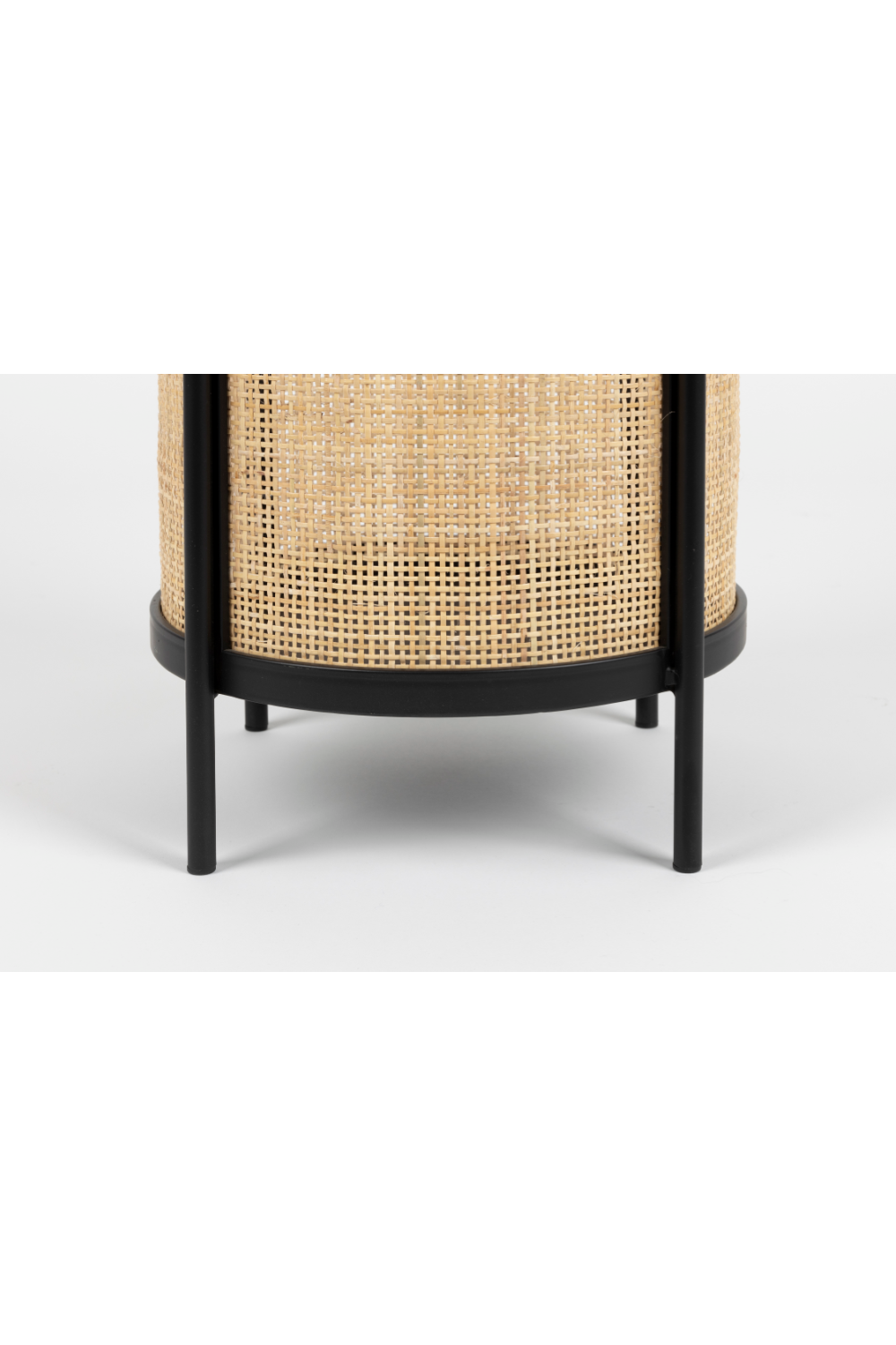 Rattan Accented Side Table | DF Makoto | OROA.com