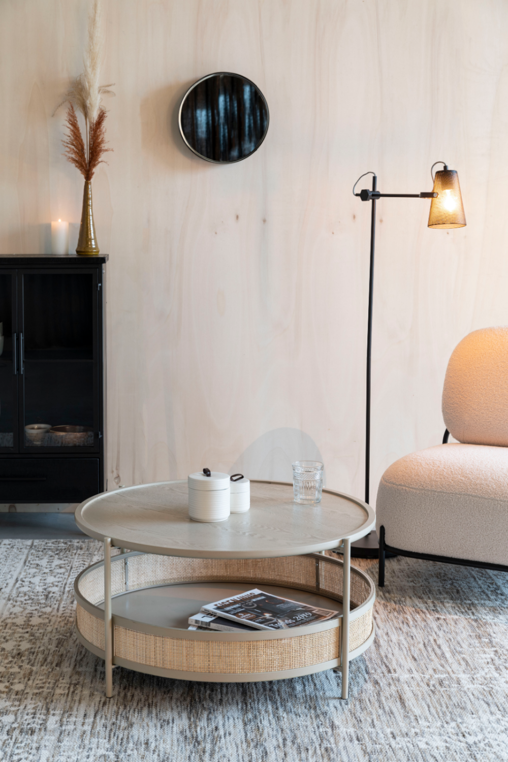 Modern Rattan Coffee Table | DF Makoto | OROA.com