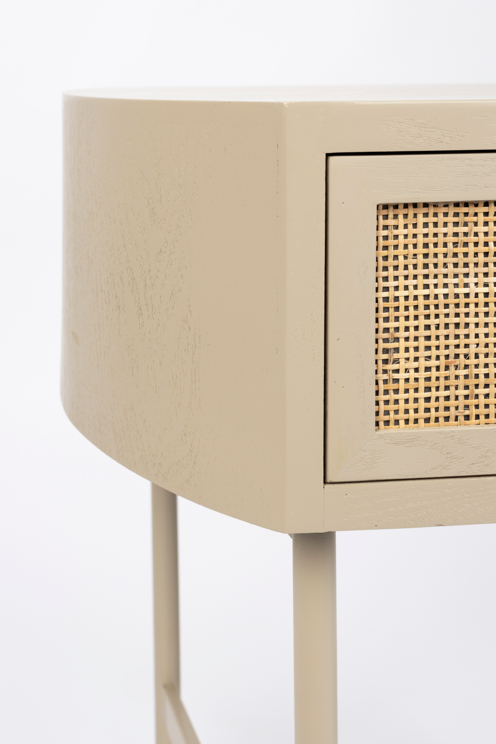 Beige Lacquered Side Table | Oroa.com
