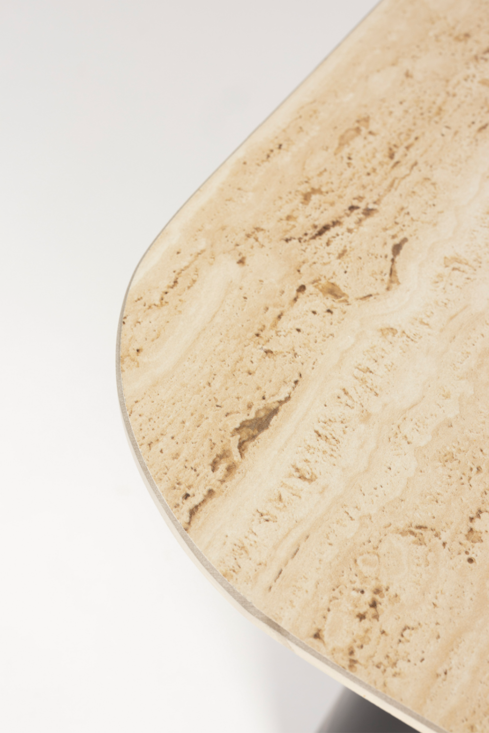 Beige Ceramic Side Table Set (2) | DF Baru | OROA.com