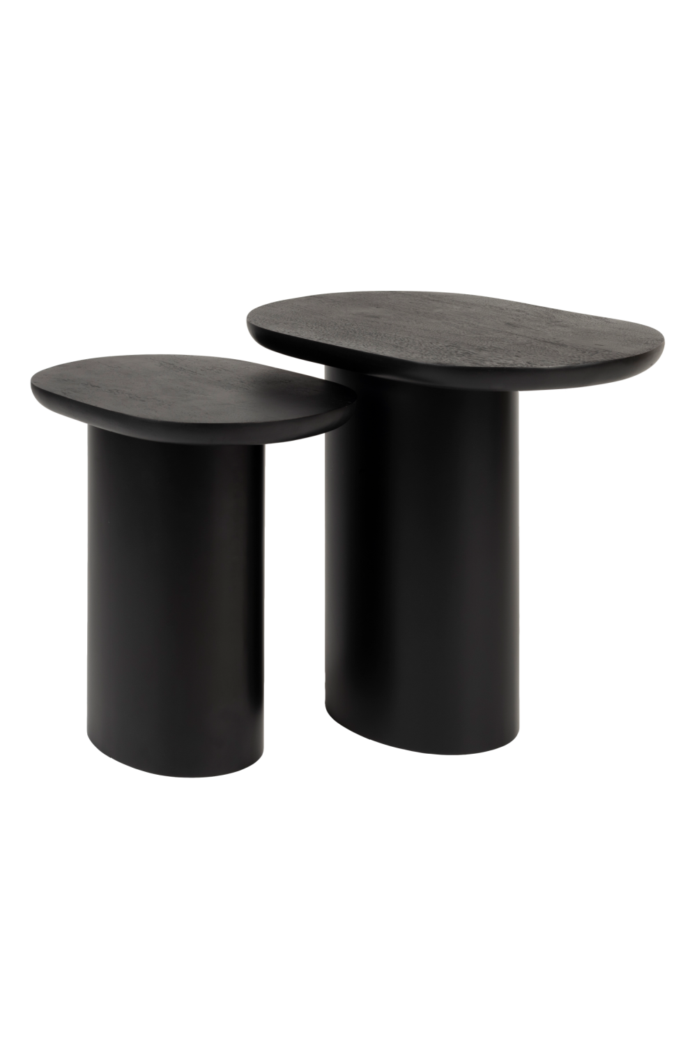 Black Mango Wood Side Tables (2) | DF Bela | OROA.com