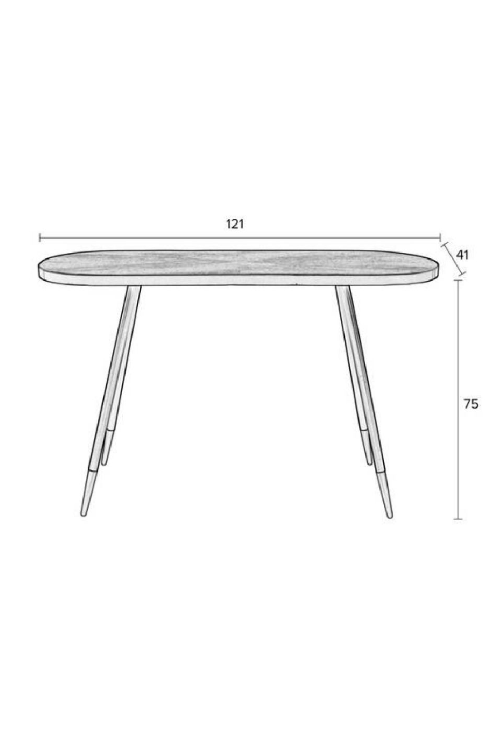 Gold Rim Console Table | DF Denise | OROA.com