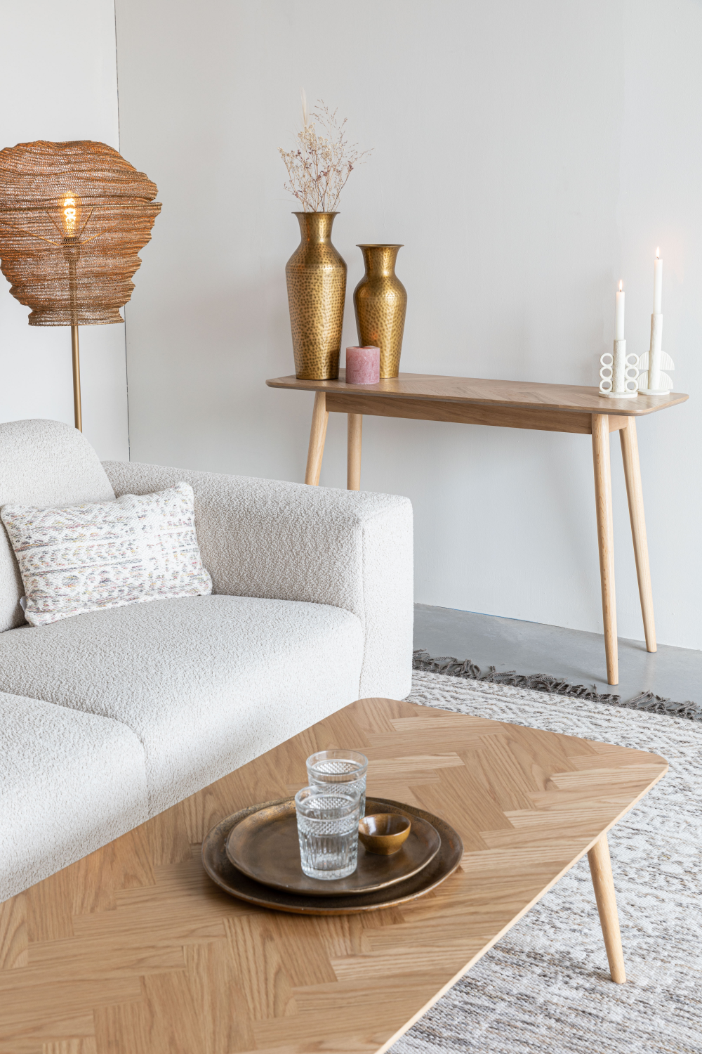 Herringbone Top Console Table | DF Fabio | OROA.com