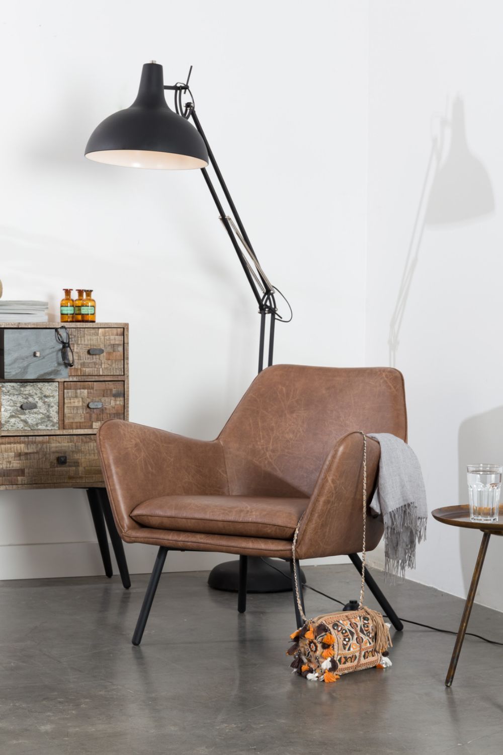 Leather Lounge Armchair | DF Bon | Oroa.com