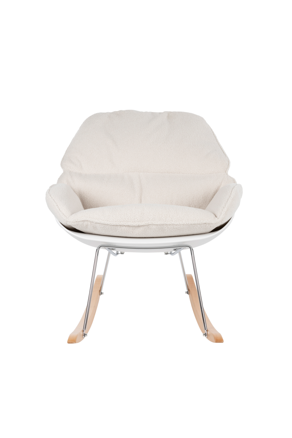 White Upholstered Rocking Chair | DF Rocky | OROA.com