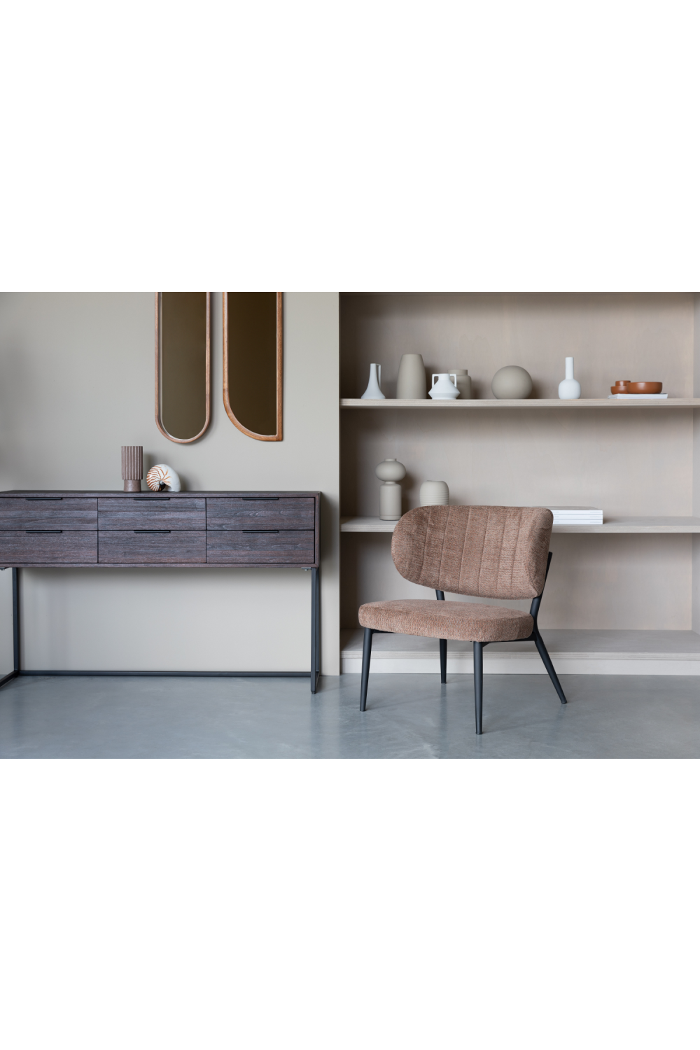 Curved-Back Lounge Chairs (2) | DF Sanne | OROA.com