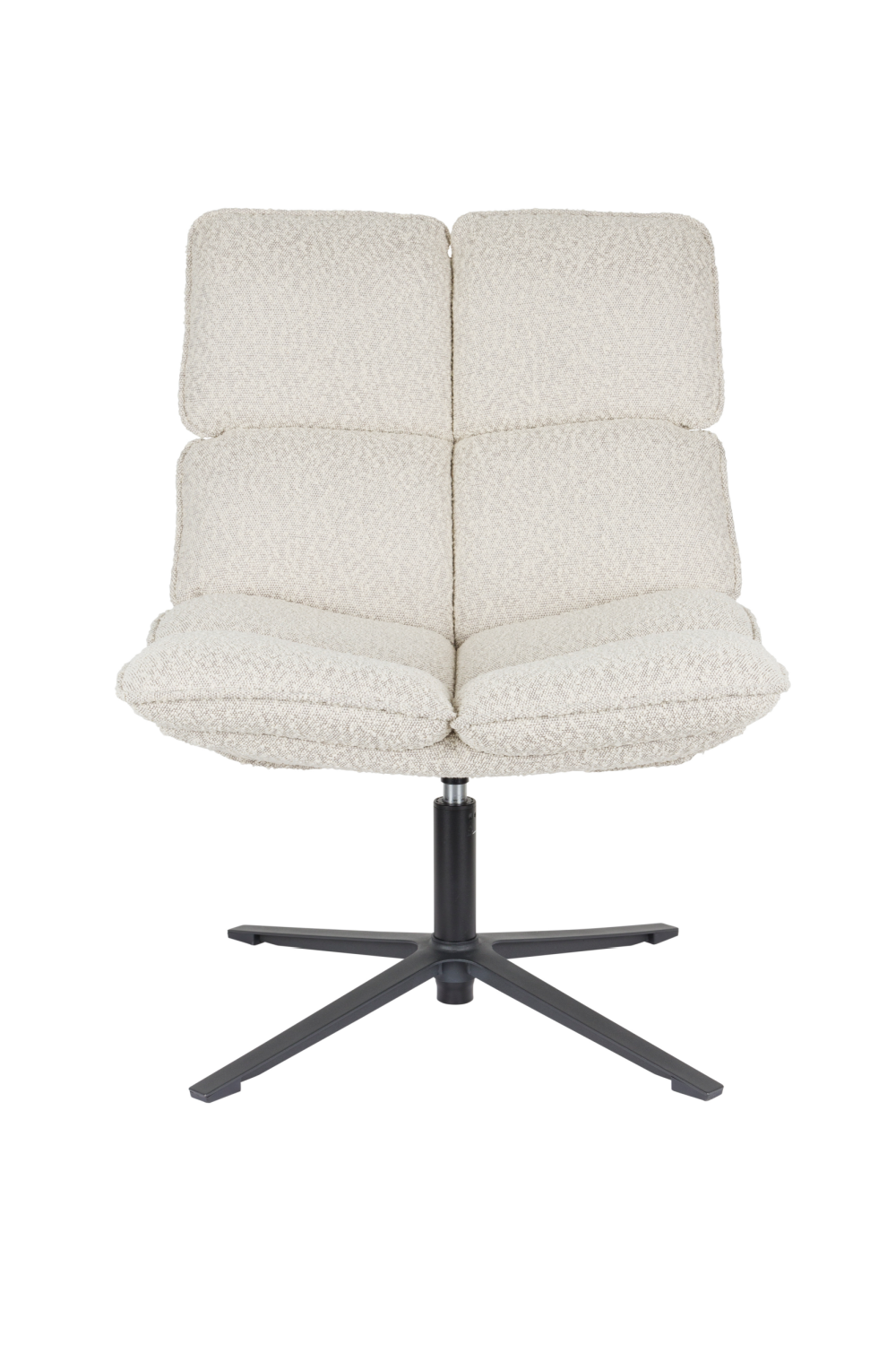Channeled White Lounge Chair | DF Bros | OROA.com