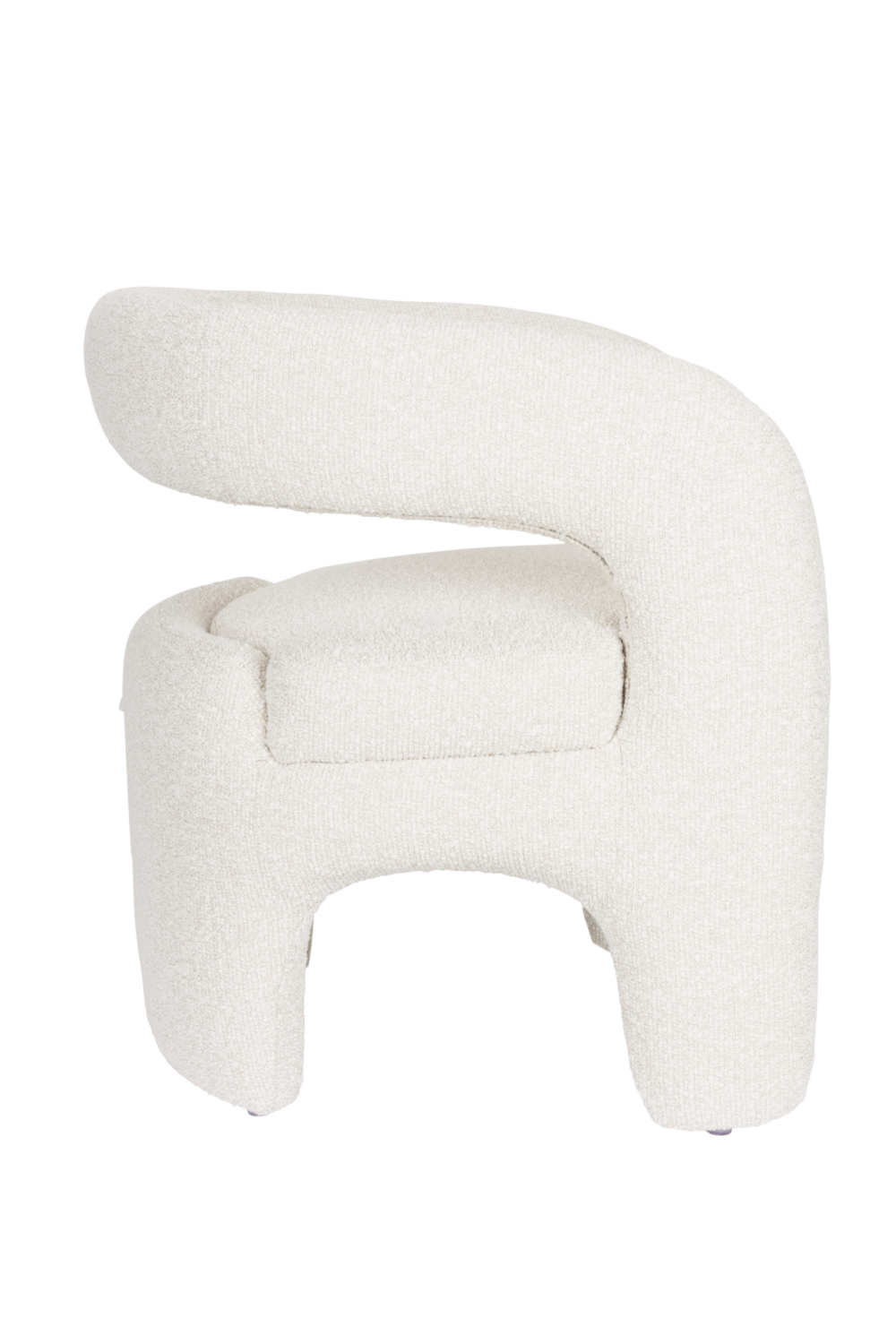 White Curved Lounge Chair | Oroa.com