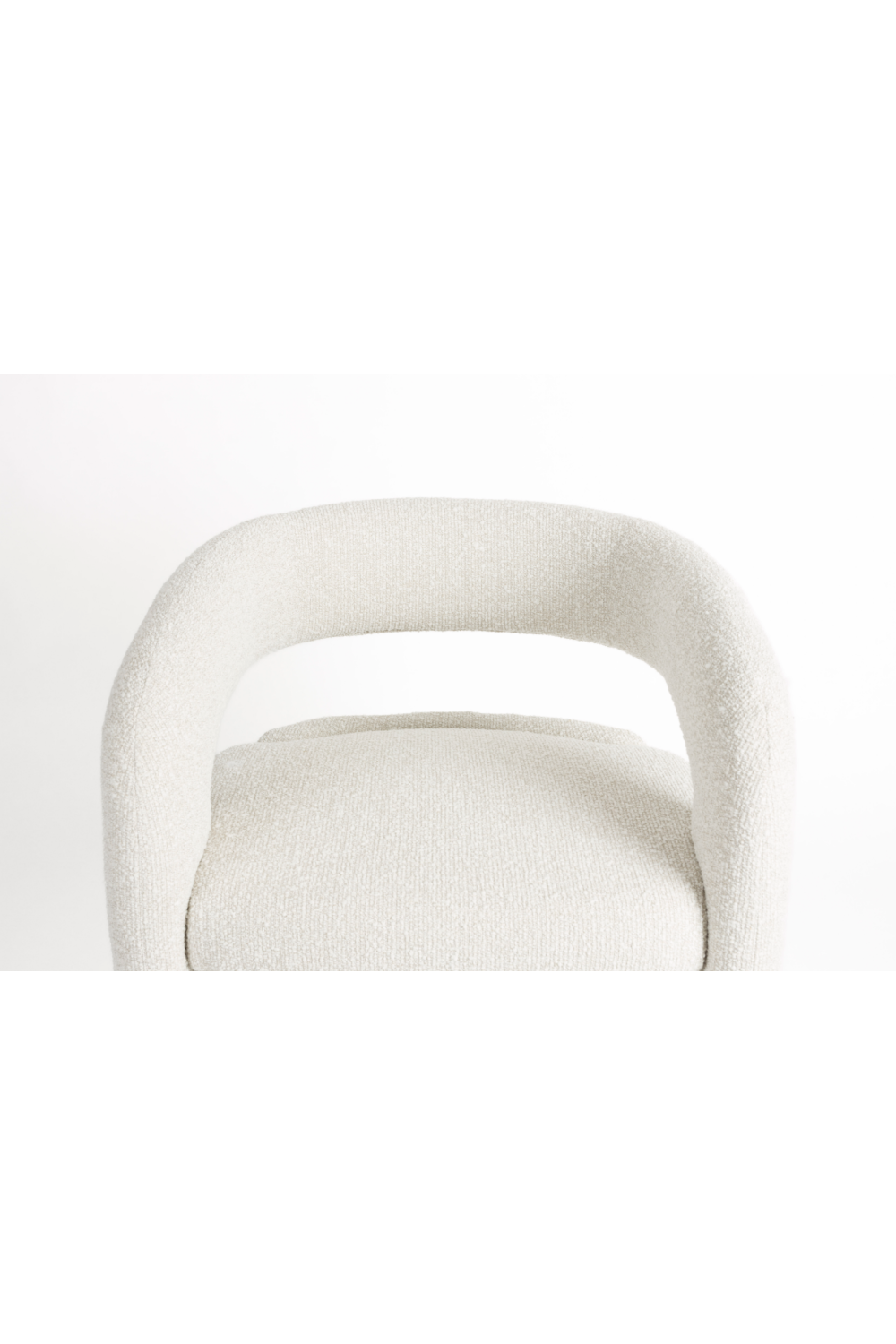 White Curved Lounge Chair | Oroa.com