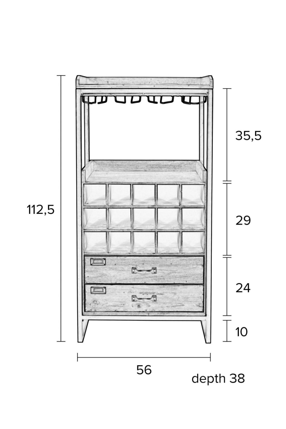 Wooden Wine Cabinet | DF Edgar | OROA.com
